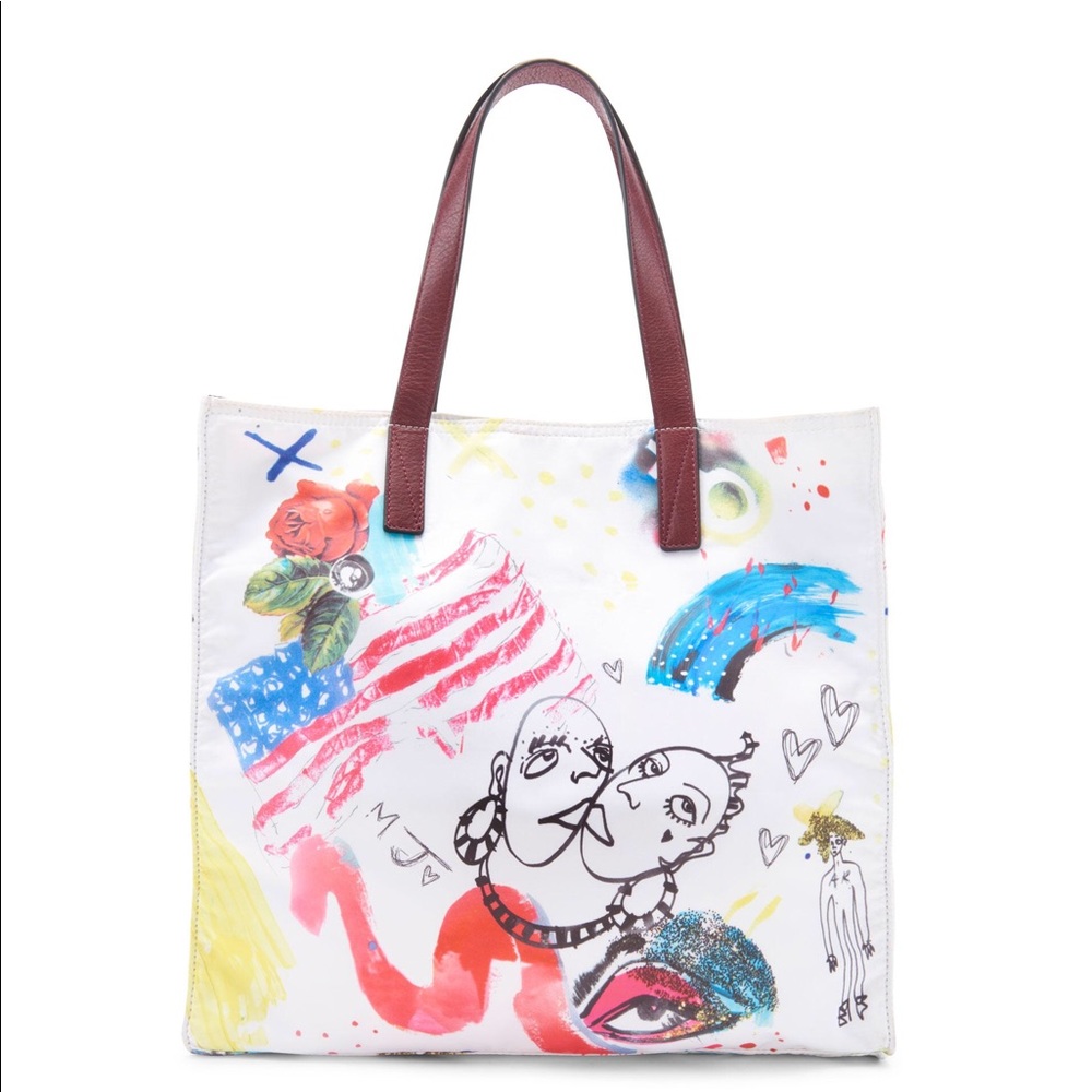 Marc Jacobs B.Y.O.T Collage Print North/South Tote